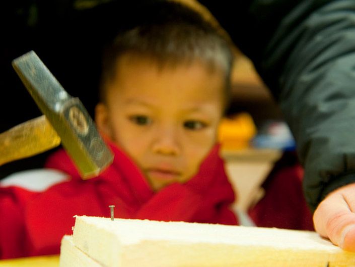 Introductory workshop to carpentry for children (individuals / families)
