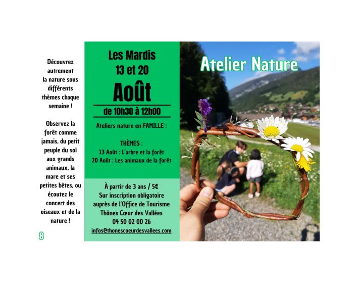 Atelier NATURE :  Les animaux de la fort