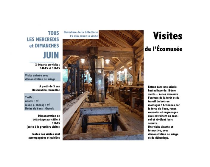 Découverte de l’Ecomusée et de la Scierie des Etouvières