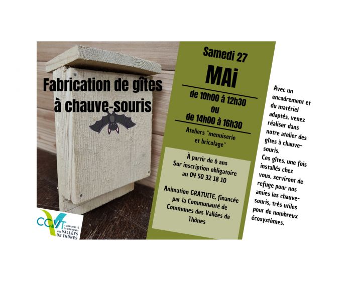 Fabrication de gtes  chauve-souris